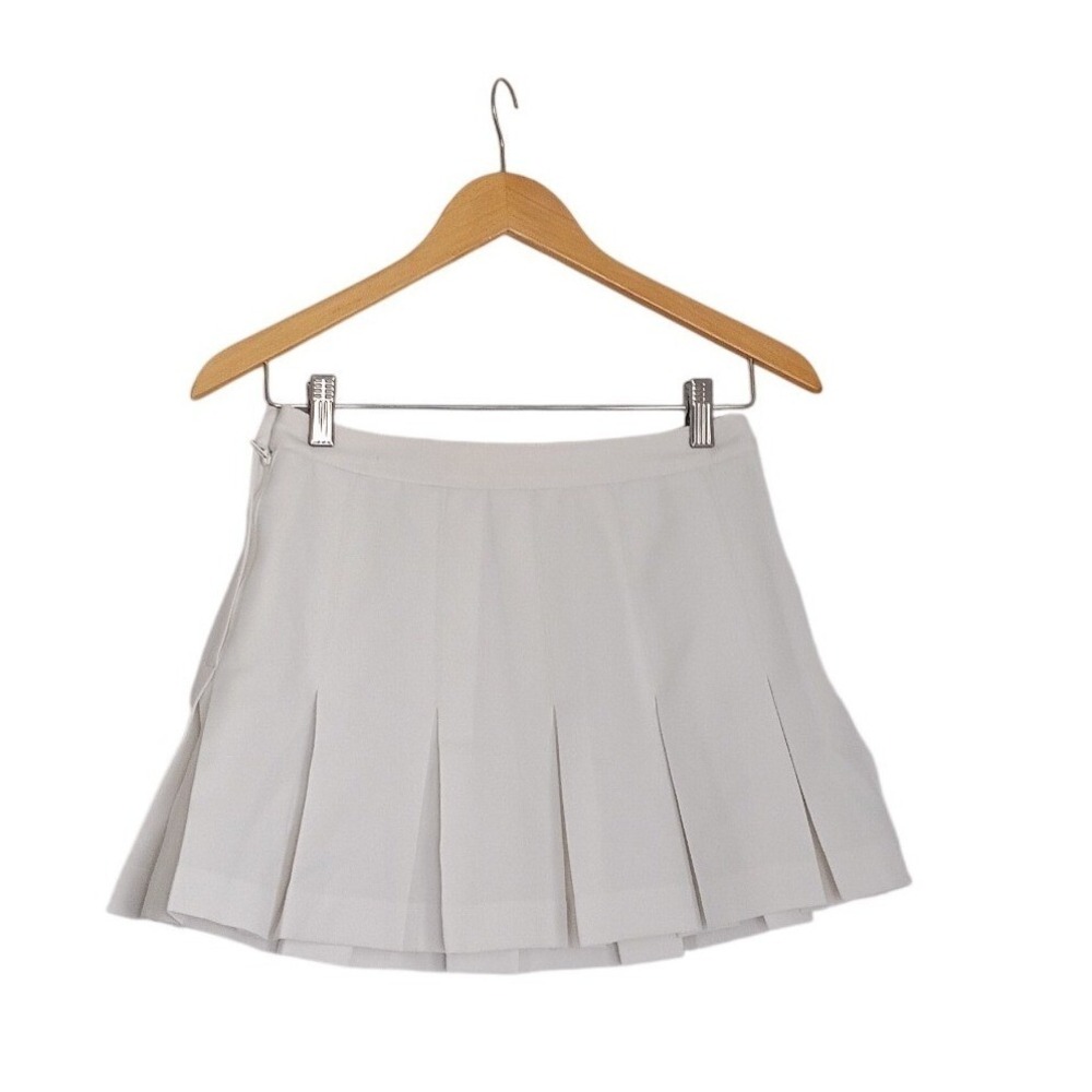 VTG 90s FILA Made in Italy White Pleated Tennis Mini Skirt Made IT42 US W26